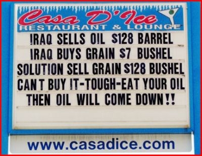 gas prices funny. way…..the high oil prices